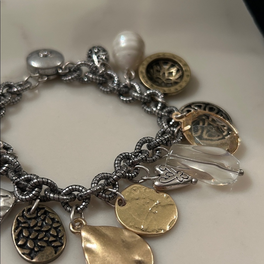 Chico's Mixed Metal Charm Bracelet - Picture 4 of 5